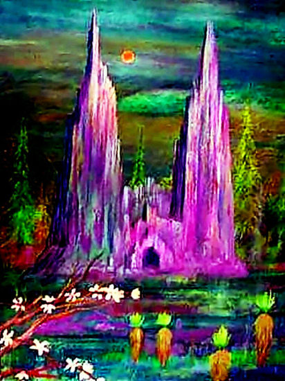 LA CATEDRAL Óleo Cartulina Paisaje