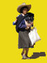 campesina en amarillo