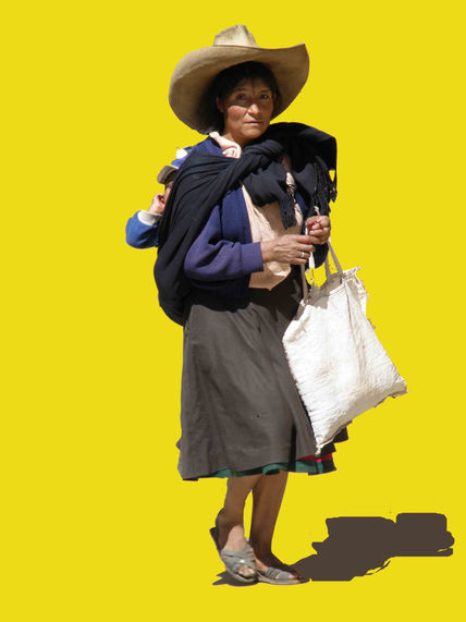 Campesina en amarillo