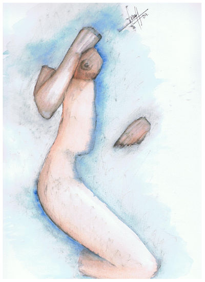 Agua Watercolour Paper Nude Paintings