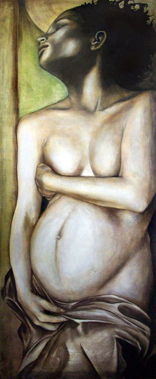 Reina Milagro Acrylic Canvas Figure Painting