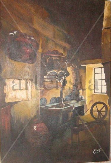 cocina de campo Oil Canvas Others