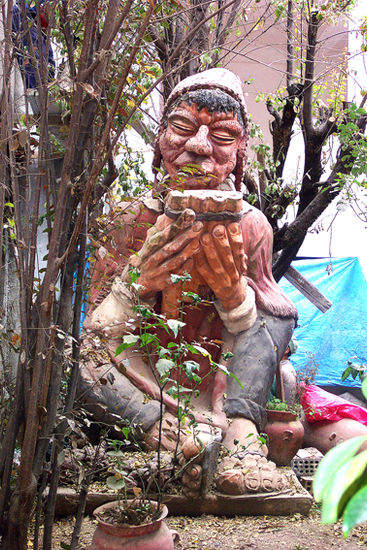 Cusco- Escultura de Arcilla- en el Barrio de San Blas 