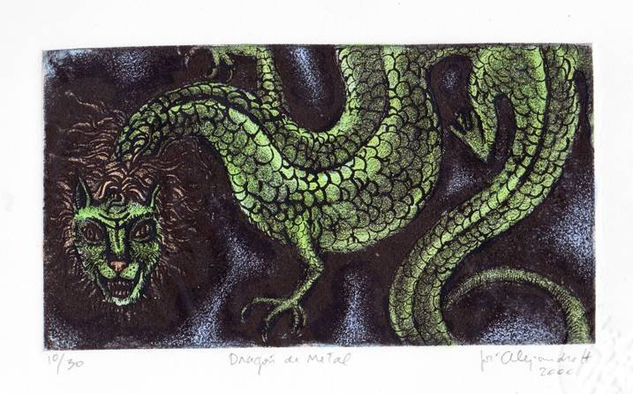 Dragon de metal Etching Process