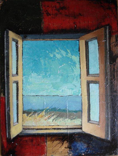 ventana II Mixed media Panel Others