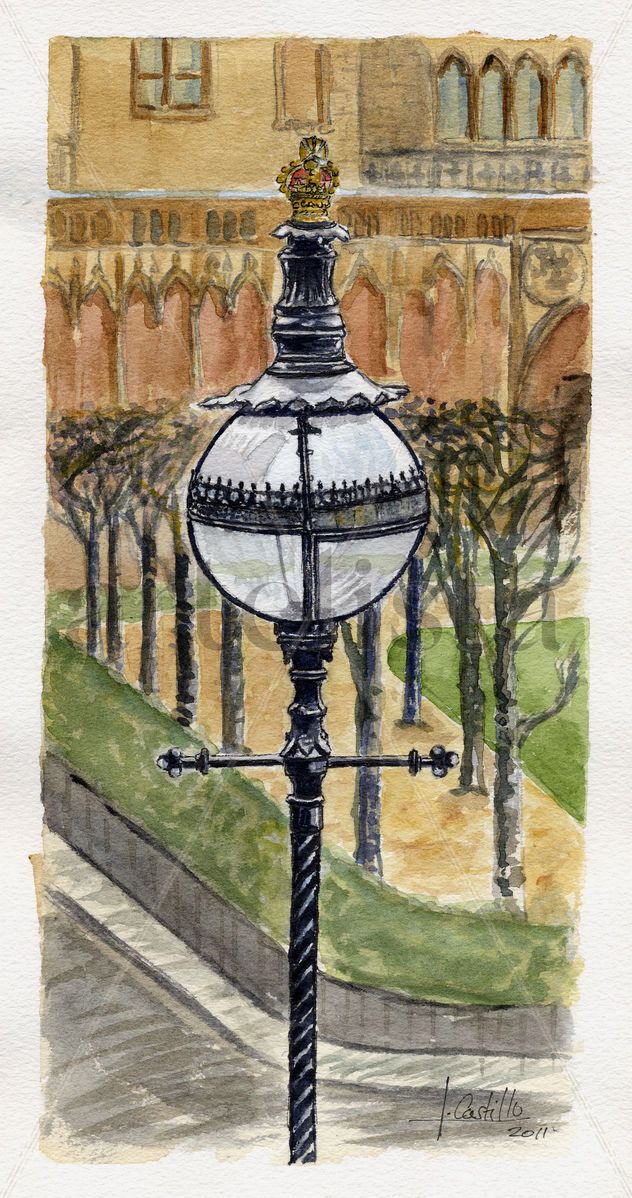 Farola en el Parlamento de Londres
