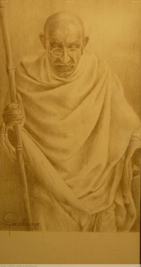 Ghandi Others Canvas Figure Painting