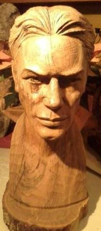 Cabeza de hombre Wood Figurative