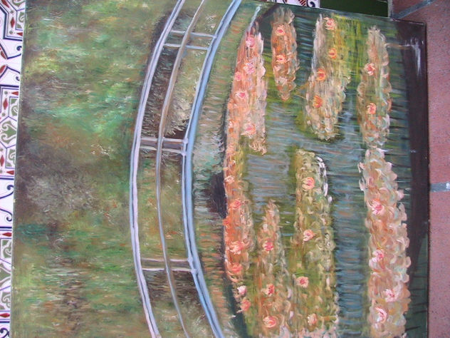 puente sobre nenufares
