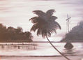 anochece en el Caribe