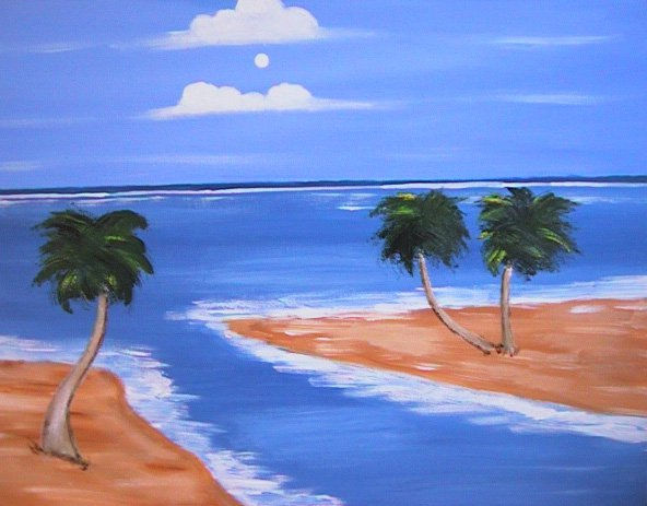 Paisaje Caribeño Oil Canvas Landscaping