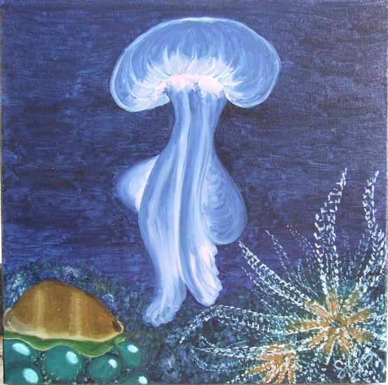 Cyanocea Oil Canvas Marine Painting