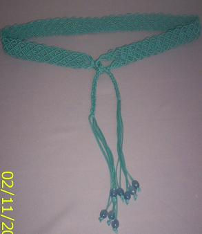 CINTURON AZUL TURQUESA
