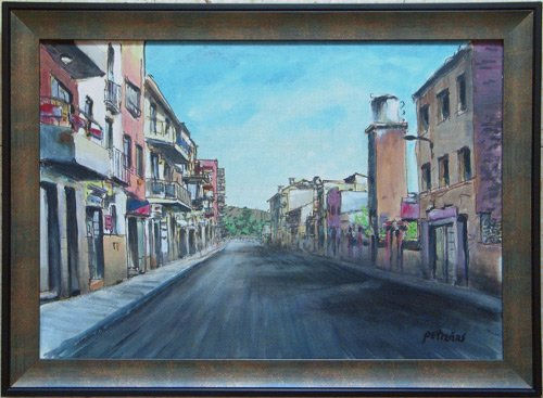 Carrer Piereta de Piera Oil Canvas Landscaping