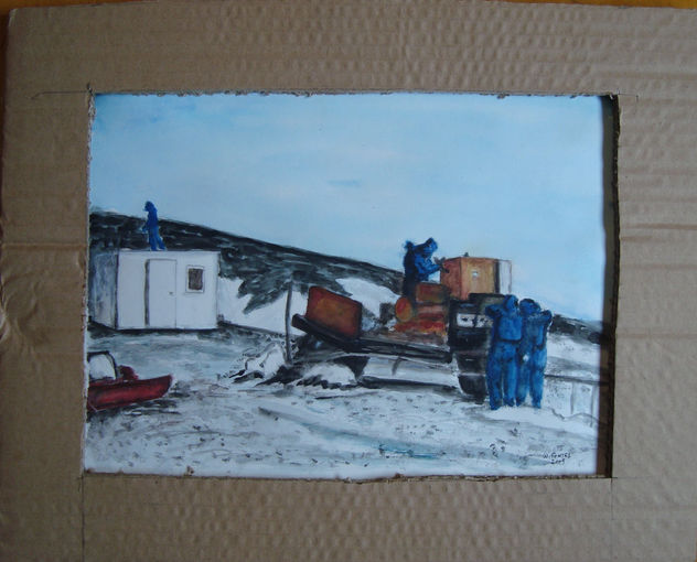 trabajando en la base