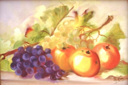 Uvas y manzanas
