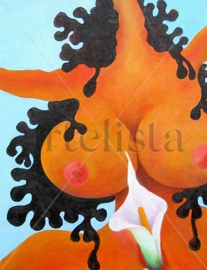 Primavera Mixed media Canvas Nude Paintings