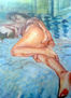 Desnudo en interior y a contraluz