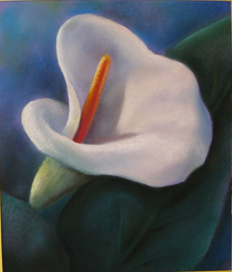 Copa maya Pastel Paper Floral Painting