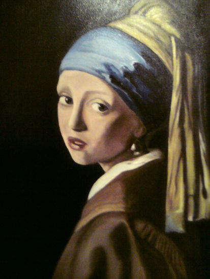 la joven  de la perla  del pintor  vermeer 