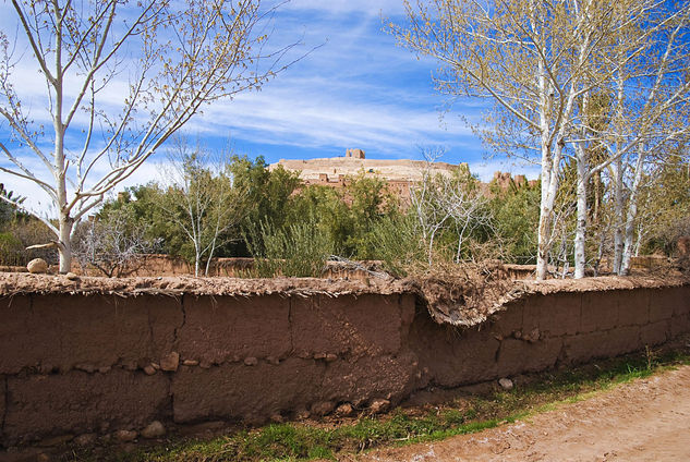 Pueblo con historia de cine Aithaddou Naturaleza Color (Digital)