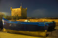 Pintura fotográfica nocturna de Essaouira