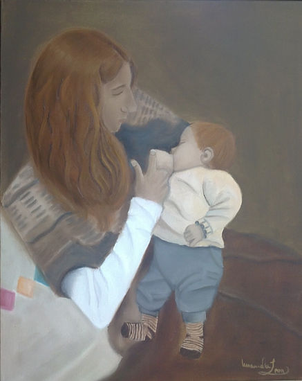 MATERNIDAD Oil Canvas Portrait