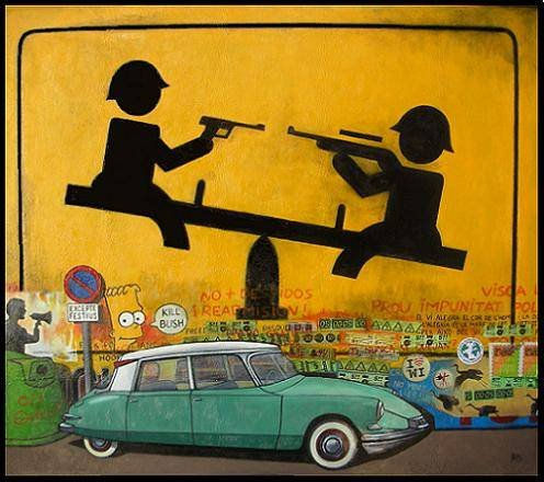 No War. Citroën Tiburon. Mixed media Panel Others