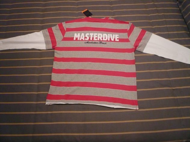 CAMISA MANGA LARGA A RAYAS ROJAS