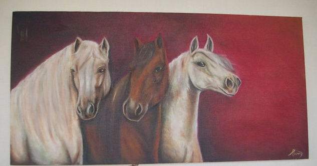 Caballos Oil Canvas Landscaping