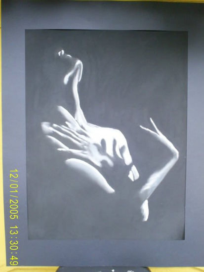 Desnudo Pastel Paper Nude Paintings