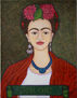 Frida Kahlo con Dalias