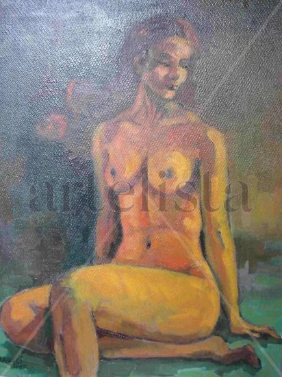 SERENIDAD Oil Panel Nude Paintings