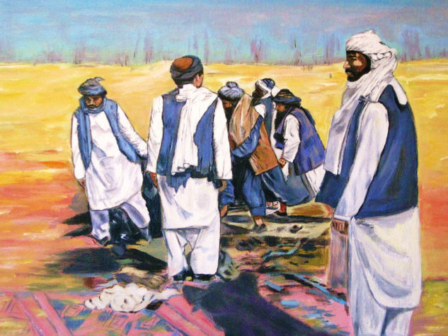 Moros en Arabia Oil Canvas Landscaping