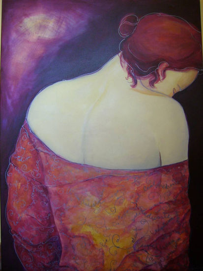 no será mucho Acrylic Canvas Figure Painting