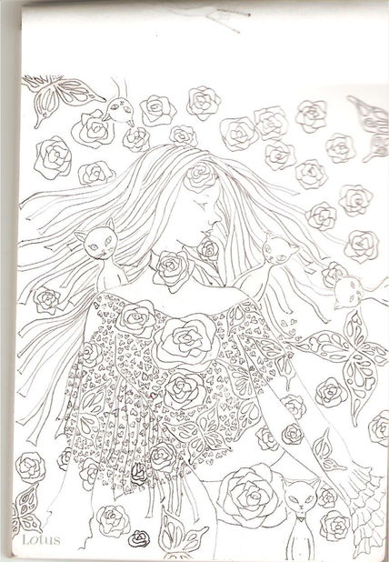 Gatos y rosas
