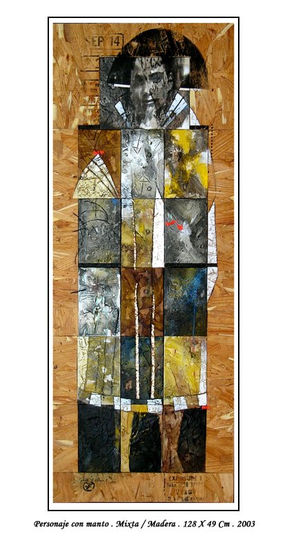 Personaje con manto Mixed media Panel Landscaping