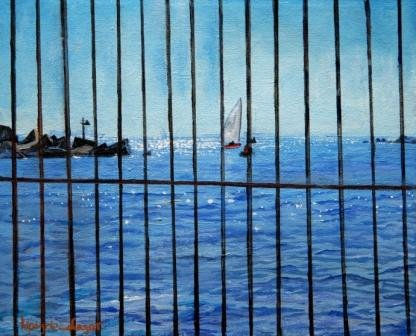 Mar preso Oil Canvas Marine Painting