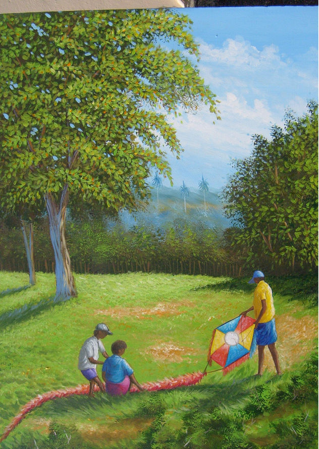 Niños volando chichigua