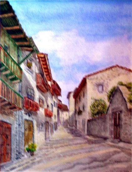 Calle de Rupit Watercolour Paper Landscaping