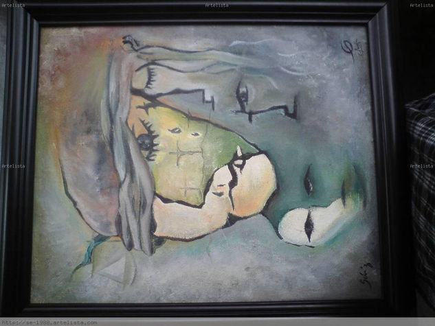 El Llanto en el rostro del hombre Oil Canvas Figure Painting