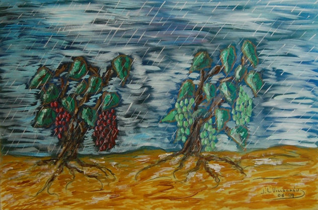 Cepas evolucionadas en día de lluvia