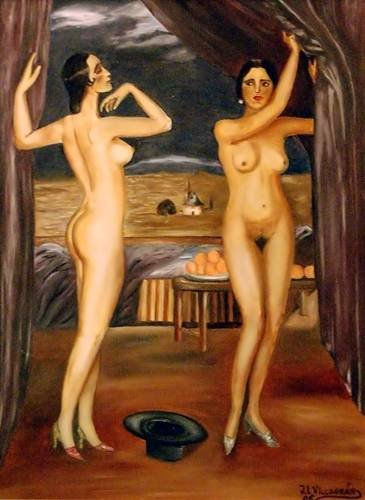 Mi Rivalidad Oil Canvas Nude Paintings