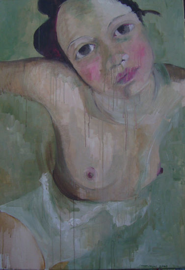 Cuando al alma le falta lugarII Oil Canvas Figure Painting