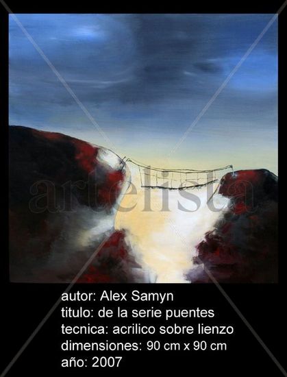 de la serie puentes Oil Canvas Landscaping