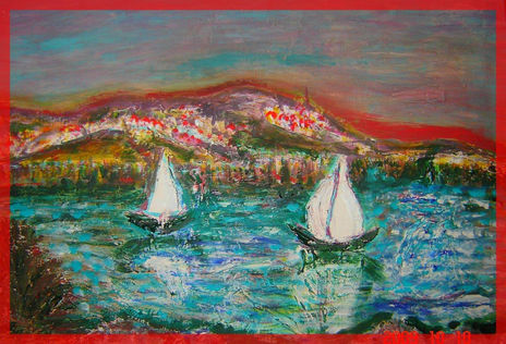 Venetian lake sailing