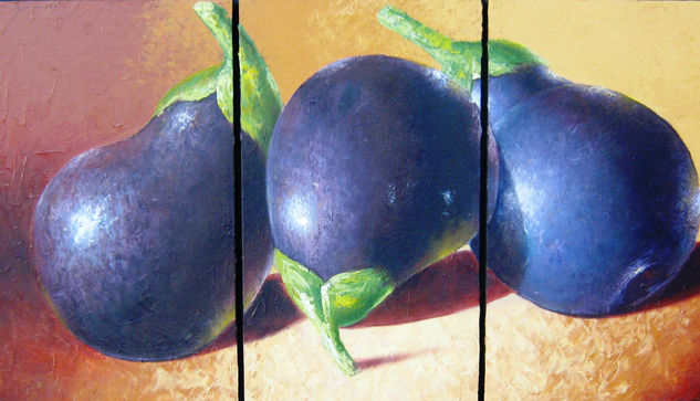 berenjenas Oil Canvas Still Life Paintings