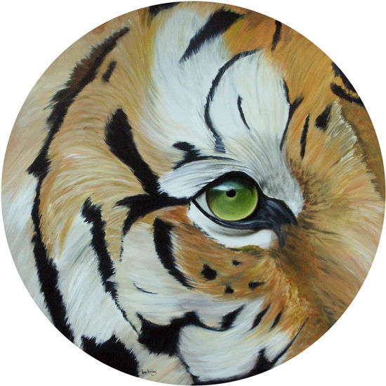 Vista de tigre Oil Canvas Animals