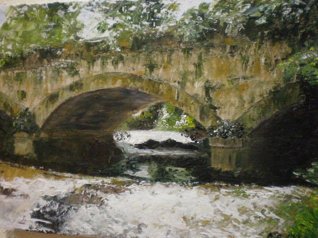 PUENTE ROMANO Oil Canvas Landscaping