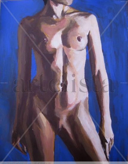 Un paso Acrylic Paper Nude Paintings